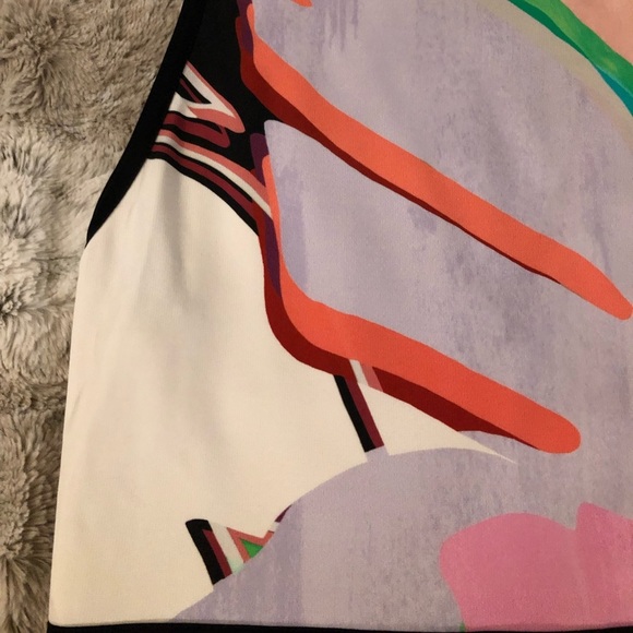 : : ROBERTO CAVALLI Multi Color Abstract Print Sleeveless Short Dress : : - Picture 8 of 16